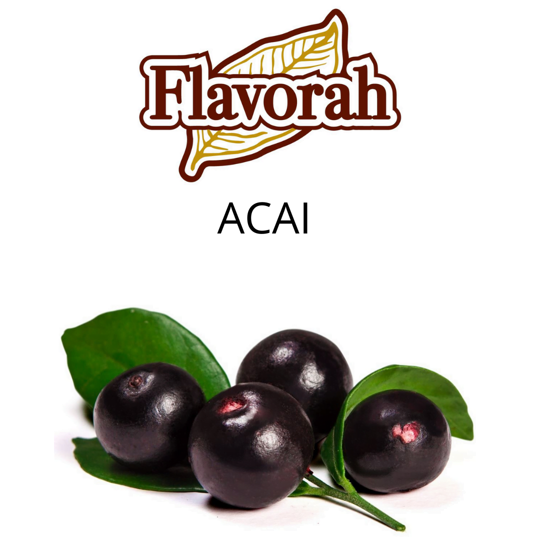 Acai (Flavorah) - пищевой ароматизатор Flavorah, вкус Ягоды Асаи купить оптом ароматизатор Флавора Acai (Flavorah)