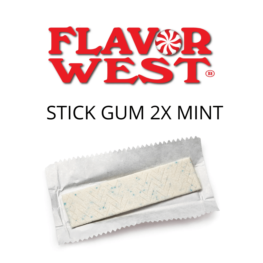 Stick Gum 2x Mint (Flavor West) - пищевой ароматизатор Flavor West, вкус Мятная жевательная резинка купить оптом ароматизатор флаворвест Stick Gum 2x Mint (Flavor West)