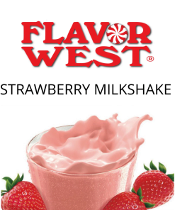 Strawberry Milkshake (Flavor West) - пищевой ароматизатор Flavor West, вкус Клубничный молочный коктейль купить оптом ароматизатор флаворвест Strawberry Milkshake (Flavor West)