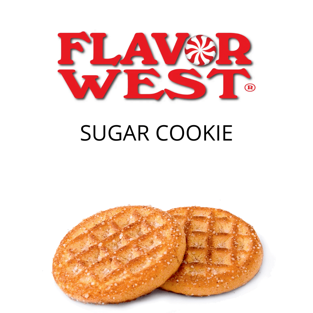 Sugar Cookie (Flavor West) - пищевой ароматизатор Flavor West, вкус Сахарное песочное печенье купить оптом ароматизатор флаворвест Sugar Cookie (Flavor West)