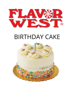 Birthday Cake (Flavor West) - пищевой ароматизатор Flavor West, вкус Торт с кремовой глазурью купить оптом ароматизатор флаворвест Birthday Cake (Flavor West)
