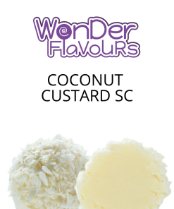 Coconut Custard SC (Wonder Flavours) - пищевой ароматизатор Wonder Flavors, вкус Кокосовый заварной крем купить оптом ароматизатор Вондер Coconut Custard SC (Wonder Flavours)