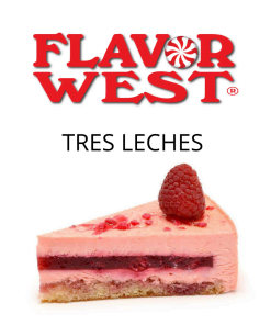 Tres Leches (Flavor West) - пищевой ароматизатор Flavor West, вкус Малиновый бисквит купить оптом ароматизатор флаворвест Tres Leches (Flavor West)
