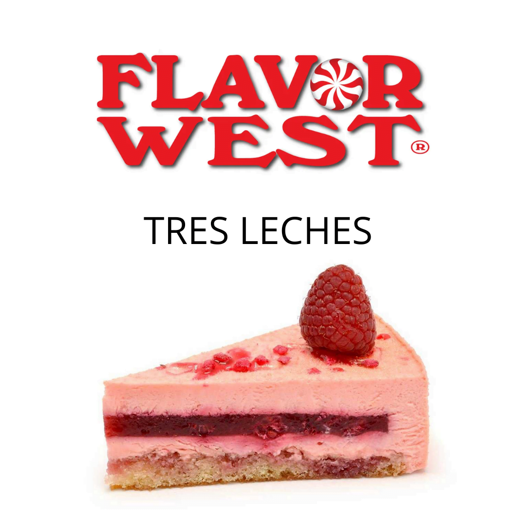 Tres Leches (Flavor West) - пищевой ароматизатор Flavor West, вкус Малиновый бисквит купить оптом ароматизатор флаворвест Tres Leches (Flavor West)
