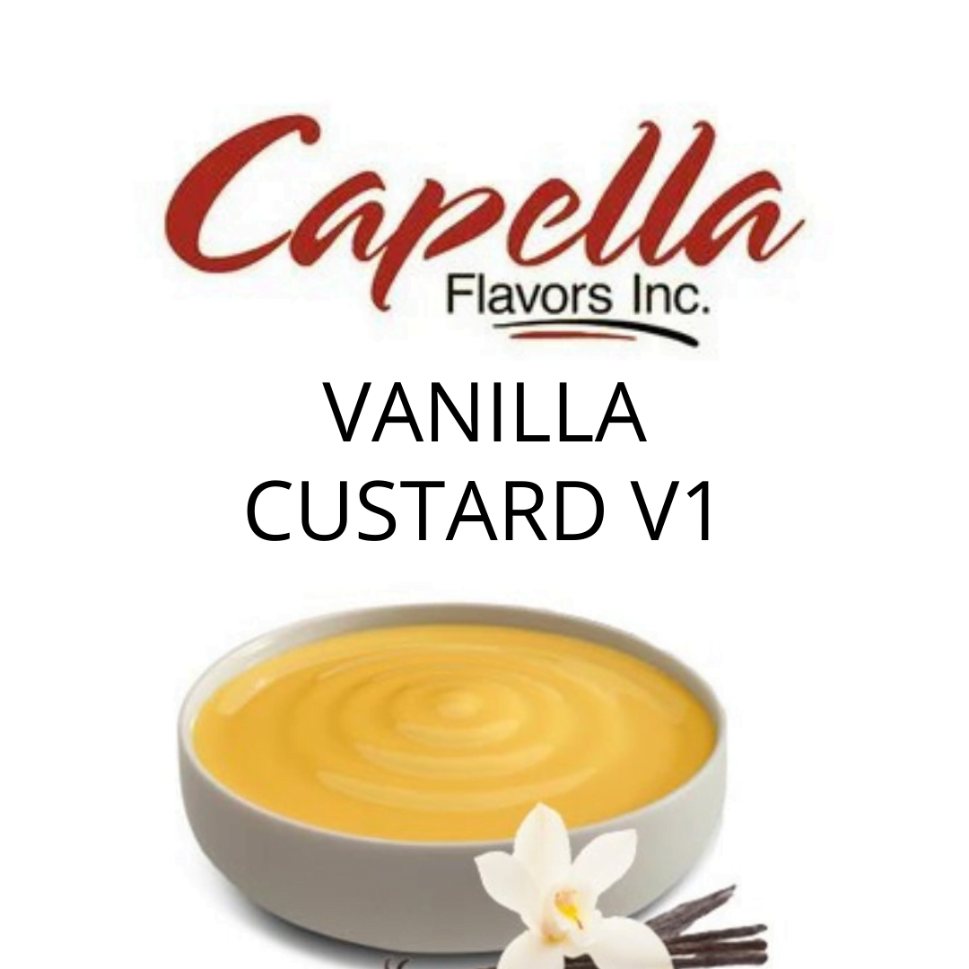 Vanilla Custard V1 (Capella) - пищевой ароматизатор Capella, вкус Ванильный заварной крем купить оптом ароматизатор Капелла Vanilla Custard V1 (Capella)