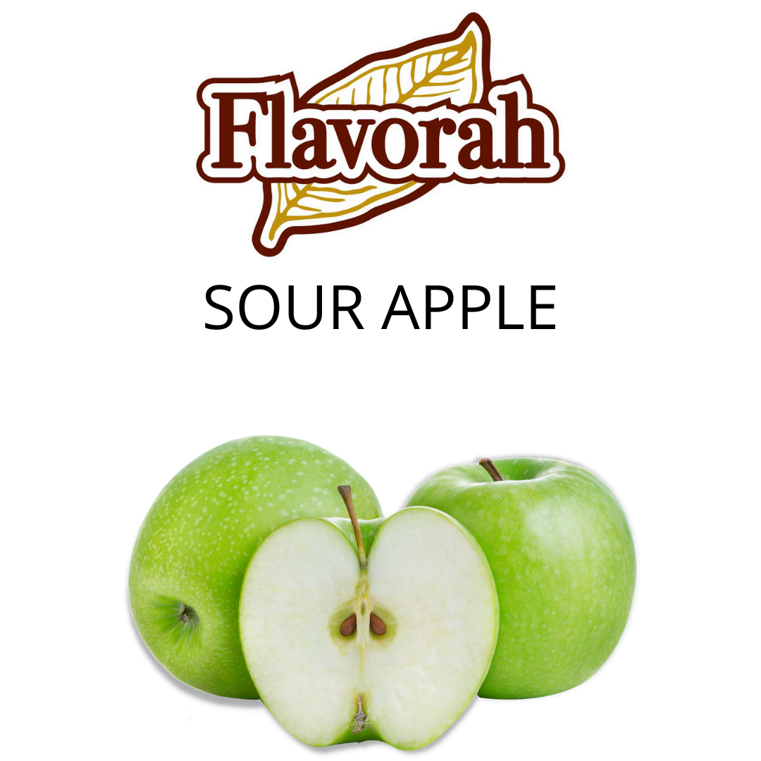 Sour Apple (Flavorah) - пищевой ароматизатор Flavorah, вкус Кислое яблоко купить оптом ароматизатор Флавора Sour Apple (Flavorah)