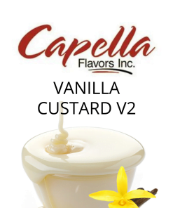 Vanilla Custard V2 (Capella) - пищевой ароматизатор Capella, вкус Ванильный заварной крем купить оптом ароматизатор Капелла Vanilla Custard V2 (Capella)
