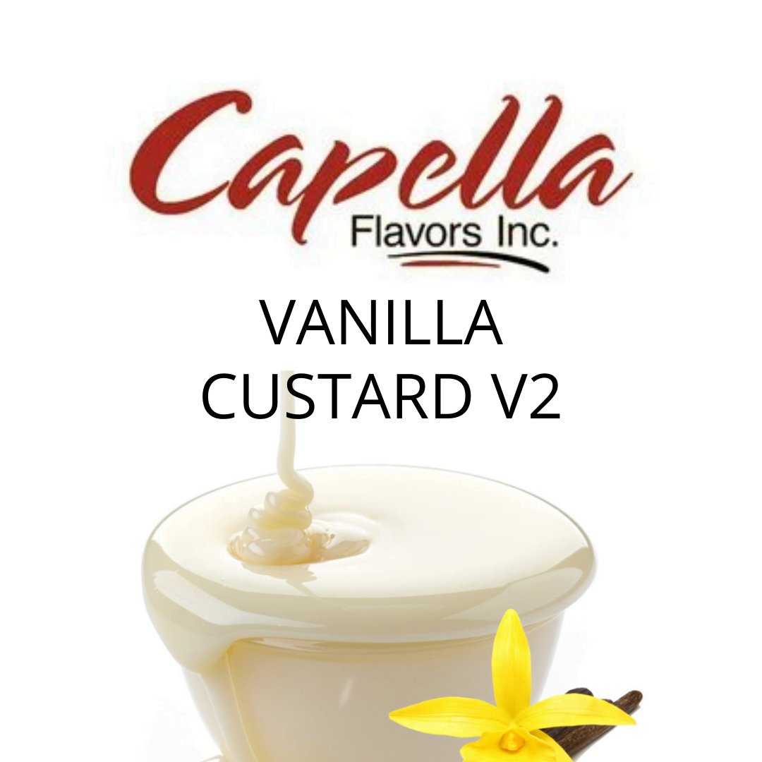 Vanilla Custard V2 (Capella) - пищевой ароматизатор Capella, вкус Ванильный заварной крем купить оптом ароматизатор Капелла Vanilla Custard V2 (Capella)