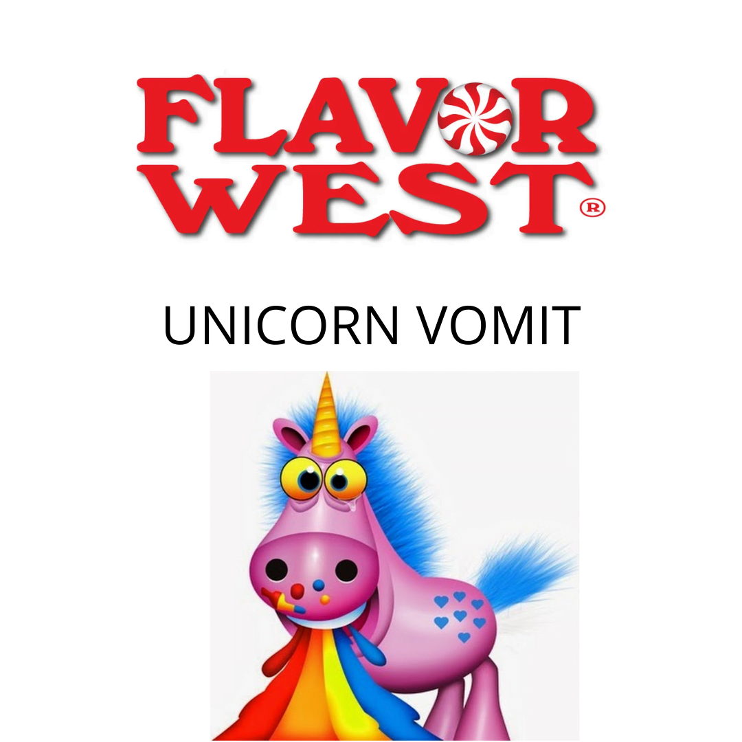 Unicorn Vomit (Flavor West) - пищевой ароматизатор Flavor West, вкус Фруктовый коктейль купить оптом ароматизатор флаворвест Unicorn Vomit (Flavor West)
