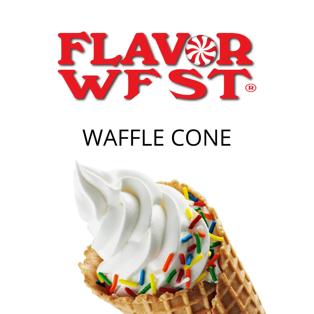 Waffle Cone (Flavor West) - пищевой ароматизатор Flavor West, вкус Вафельный рожок купить оптом ароматизатор флаворвест Waffle Cone (Flavor West)