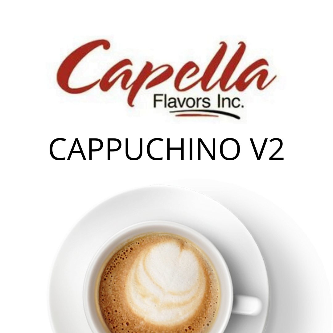 Cappuccino V2 (Capella) - пищевой ароматизатор Capella, вкус Кофе Капучино купить оптом ароматизатор Капелла Cappuccino V2 (Capella)