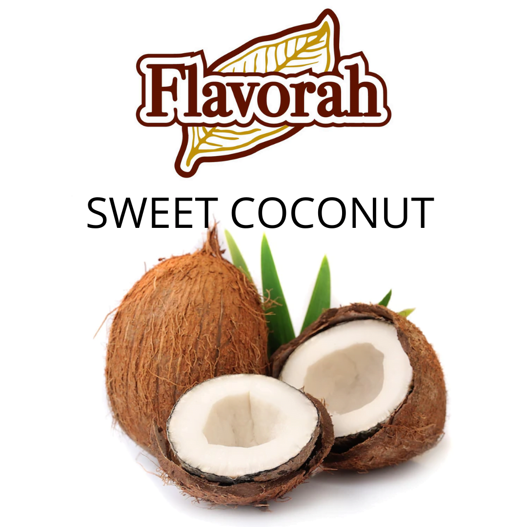 Sweet Coconut (Flavorah) - пищевой ароматизатор Flavorah, вкус Сладкий кокос купить оптом ароматизатор Флавора Sweet Coconut (Flavorah)