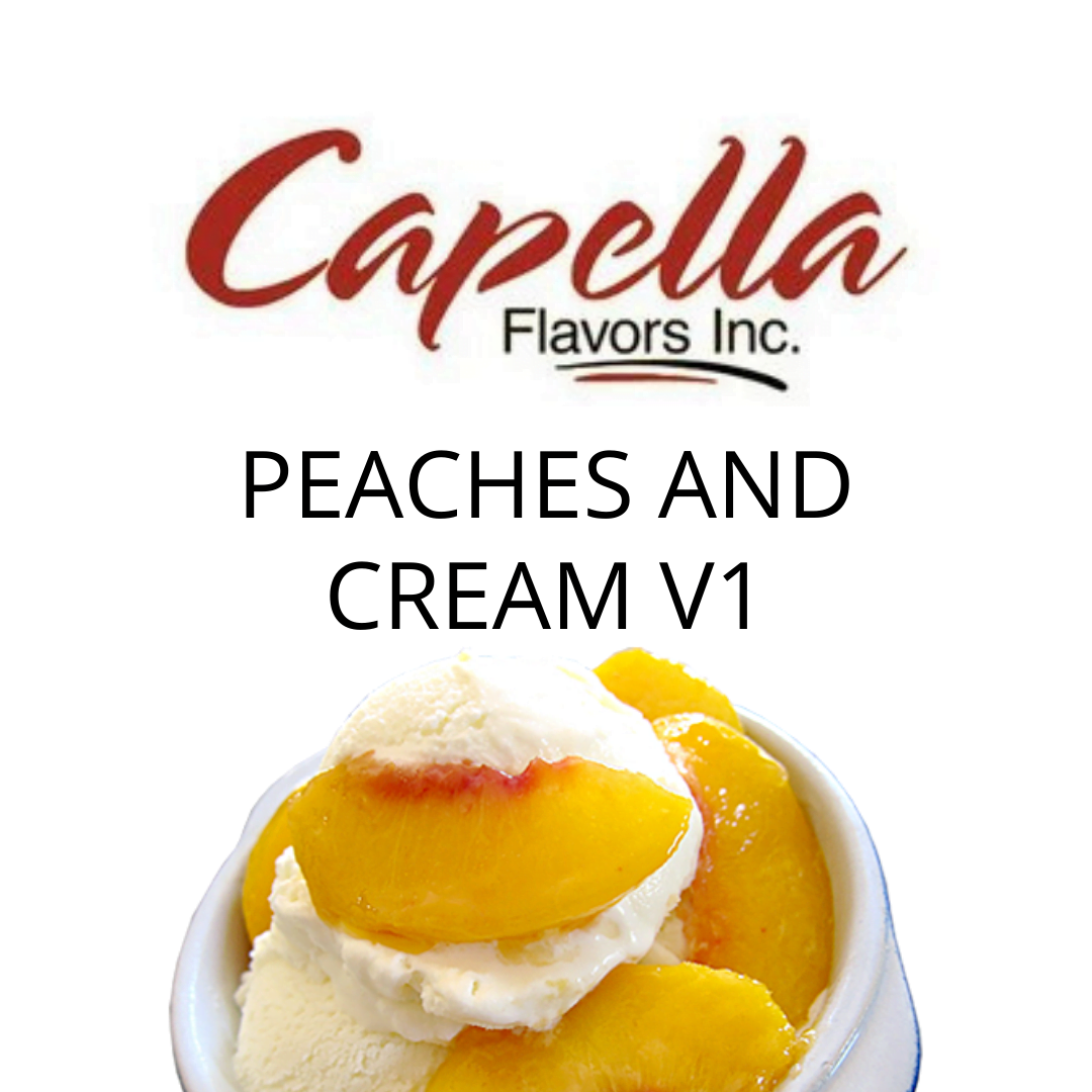 Peaches and Cream V1 (Capella) - пищевой ароматизатор Capella, вкус Персик с кремом купить оптом ароматизатор Капелла Peaches and Cream V1 (Capella)