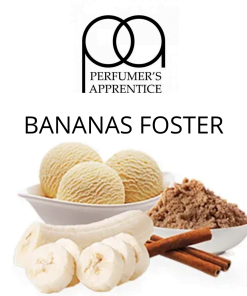 Bananas Foster (TPA) - пищевой ароматизатор TPA/TFA, вкус Банановое мороженое с корицей и мускатным орехом купить оптом ароматизатор ТПА / ТФА Bananas Foster (TPA)