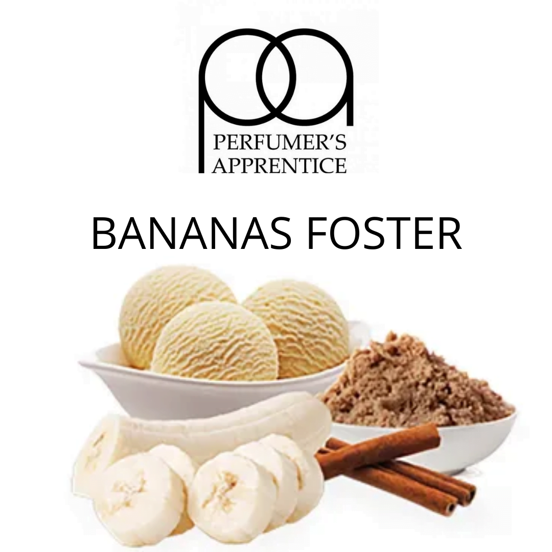 Bananas Foster (TPA) - пищевой ароматизатор TPA/TFA, вкус Банановое мороженое с корицей и мускатным орехом купить оптом ароматизатор ТПА / ТФА Bananas Foster (TPA)