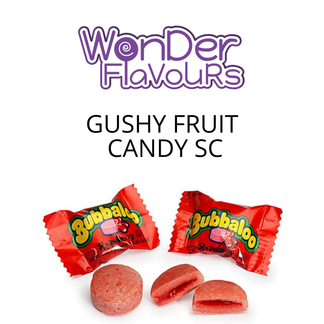 Gushy Fruit Candy SC (Wonder Flavours) - пищевой ароматизатор Wonder Flavors, вкус Жвачка с сиропом купить оптом ароматизатор Вондер Gushy Fruit Candy SC (Wonder Flavours)