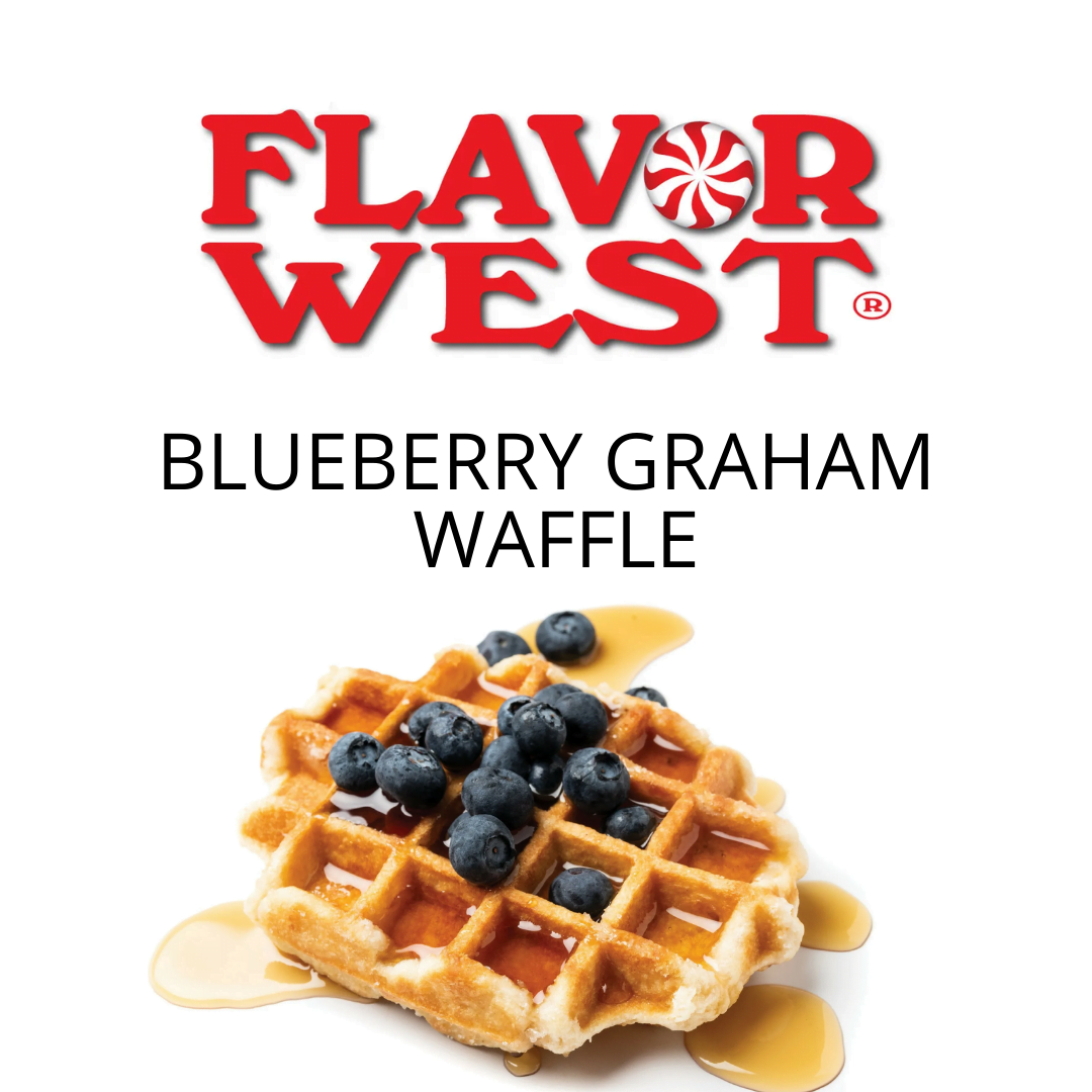 Blueberry Graham Waffle (Flavor West) - пищевой ароматизатор Flavor West, вкус Черничные вафли Грема купить оптом ароматизатор флаворвест Blueberry Graham Waffle (Flavor West)