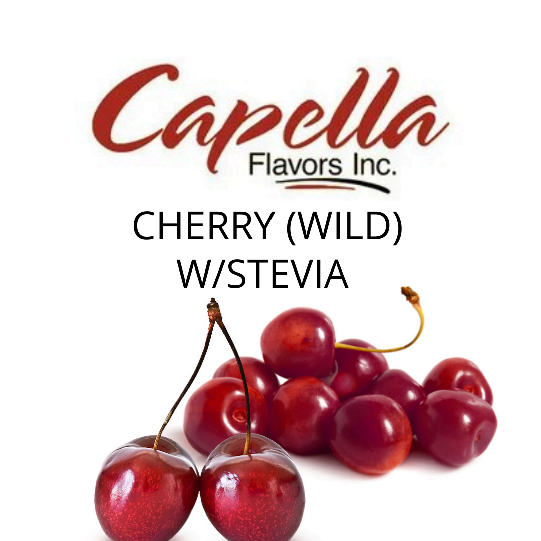 Cherry (Wild) w/Stevia (Capella) - пищевой ароматизатор Capella, вкус Дикая вишня купить оптом ароматизатор Капелла Cherry (Wild) w/Stevia (Capella)