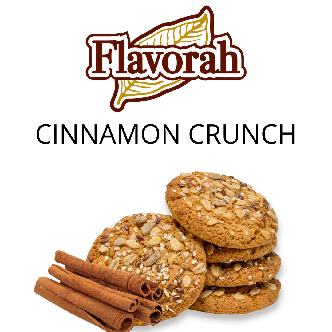 Cinnamon Crunch (Flavorah) - пищевой ароматизатор Flavorah, вкус Корица и злаковое печенье купить оптом ароматизатор Флавора Cinnamon Crunch (Flavorah)
