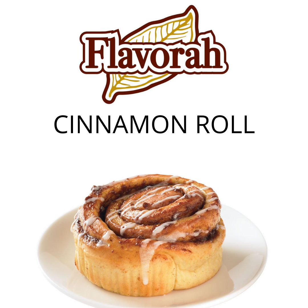 Cinnamon Roll (Flavorah) - пищевой ароматизатор Flavorah, вкус Булочка с корицей купить оптом ароматизатор Флавора Cinnamon Roll (Flavorah)