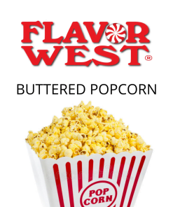 Buttered Popcorn (Flavor West) - пищевой ароматизатор Flavor West, вкус Попкорн с маслом купить оптом ароматизатор флаворвест Buttered Popcorn (Flavor West)