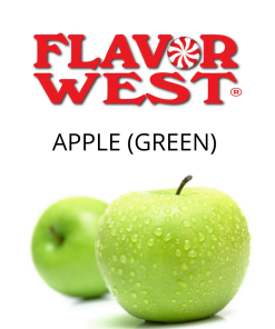 Apple (Green) (Flavor West) - пищевой ароматизатор Flavor West, вкус Зеленое яблоко купить оптом ароматизатор флаворвест Apple (Green) (Flavor West)
