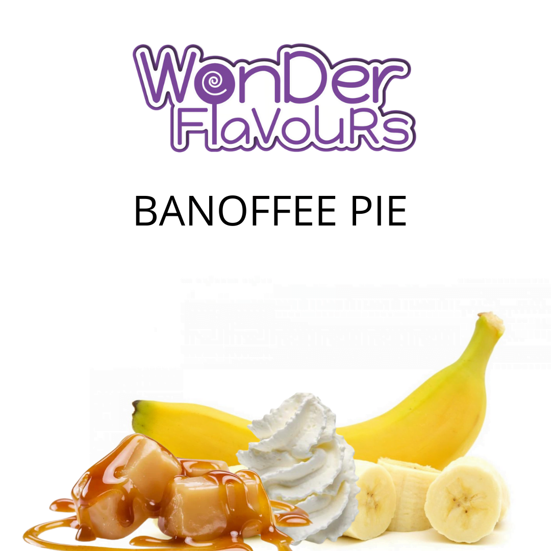 Banoffee Pie SC (Wonder Flavours) - пищевой ароматизатор Wonder Flavors, вкус Банан-ириска-сливки купить оптом ароматизатор Вондер Banoffee Pie SC (Wonder Flavours)