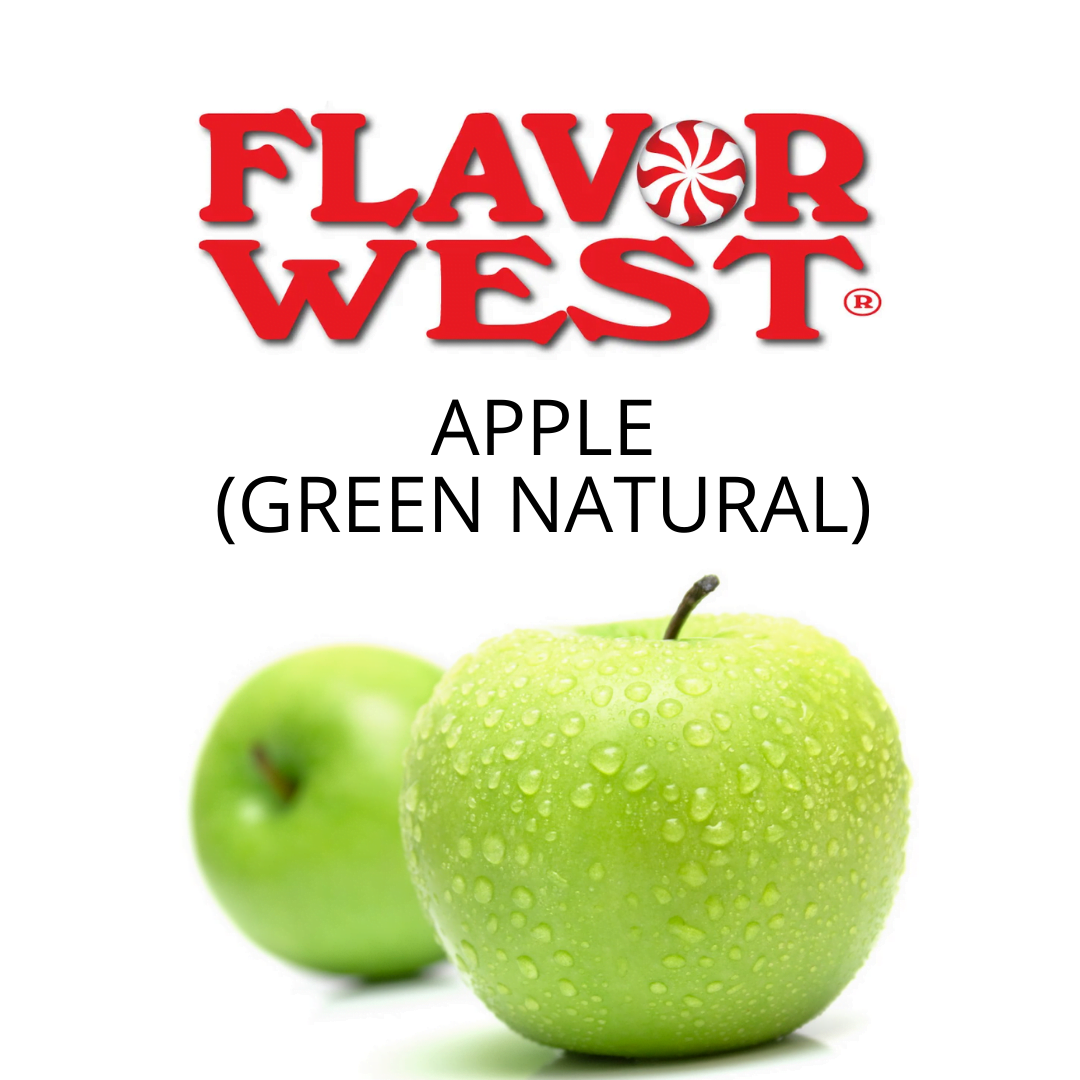 Apple (Green Natural) (Flavor West) - пищевой ароматизатор Flavor West, вкус Натуральное зеленое яблоко купить оптом ароматизатор флаворвест Apple (Green Natural) (Flavor West)