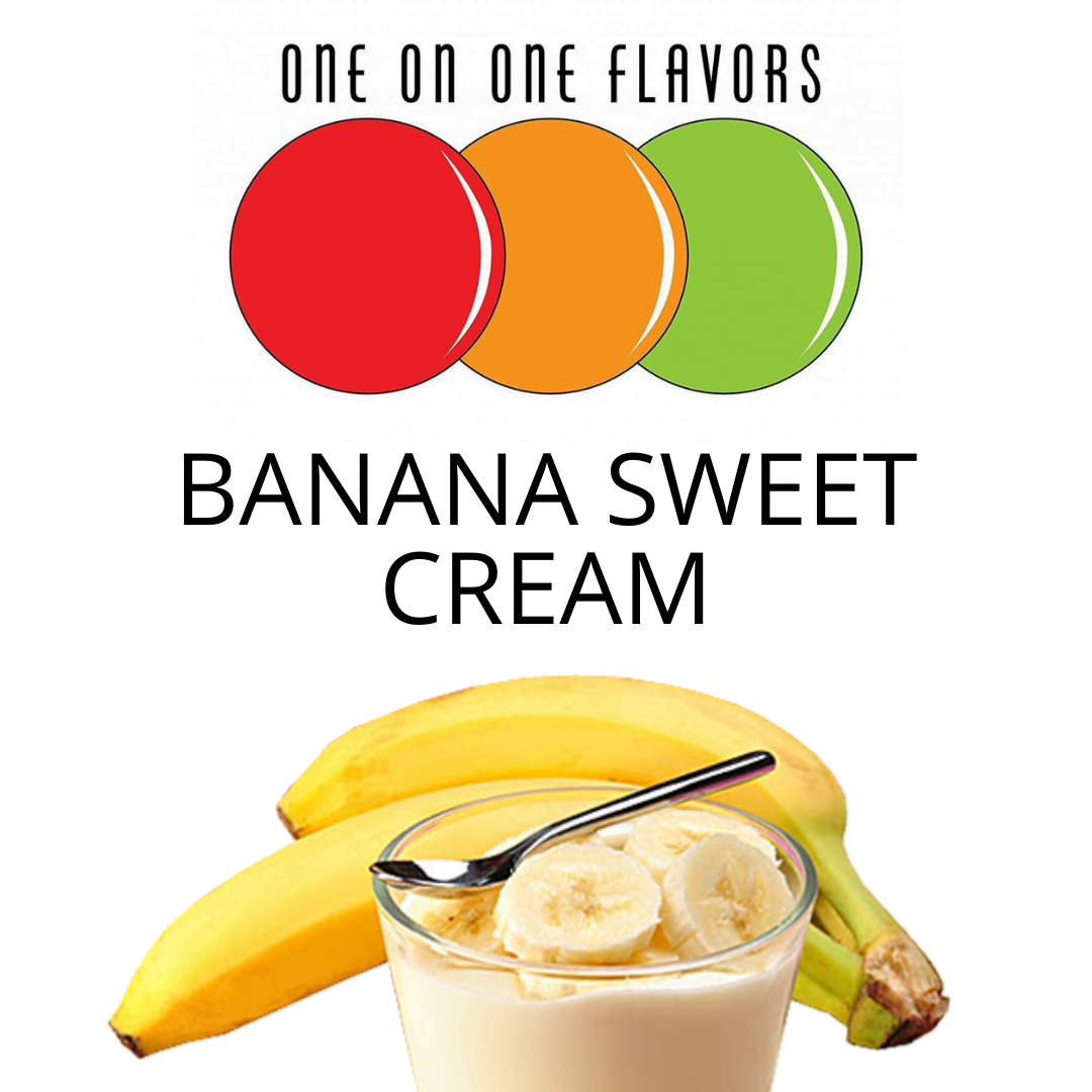 Banana Sweet Cream (One On One) - пищевой ароматизатор One On One, вкус Сладкий заварной крем с бананом купить оптом ароматизатор One On One Banana Sweet Cream (One On One)