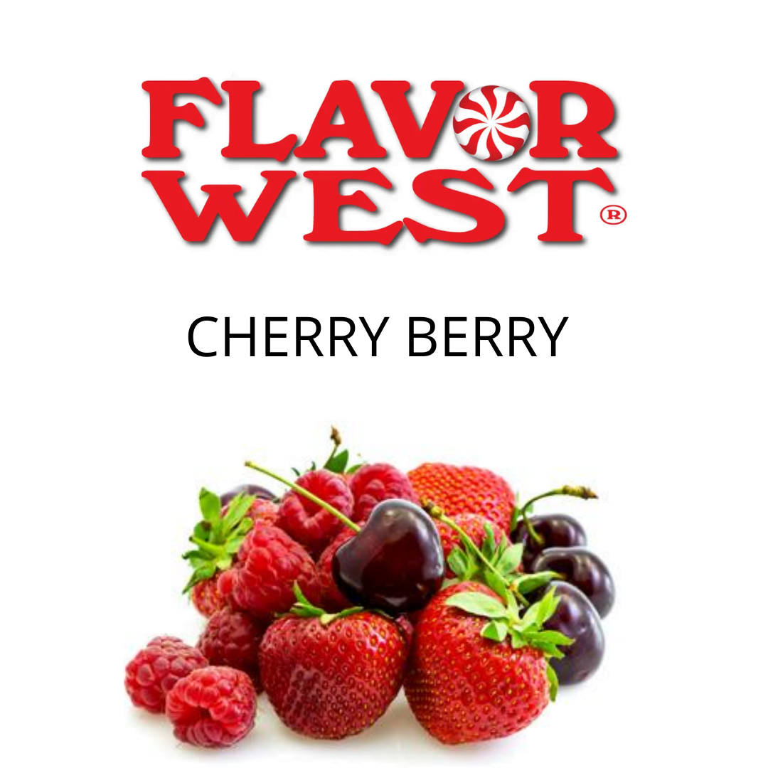 Cherry Berry (Flavor West) - пищевой ароматизатор Flavor West, вкус Вишня-земляника-ежевика купить оптом ароматизатор флаворвест Cherry Berry (Flavor West)