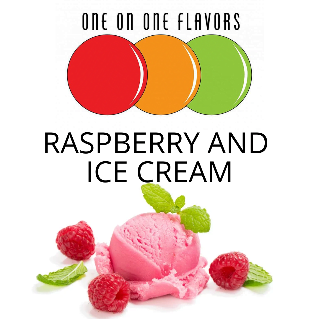 Raspberry and Ice Cream (One On One) - пищевой ароматизатор One On One, вкус Малина и мороженое купить оптом ароматизатор One On One Raspberry and Ice Cream (One On One)