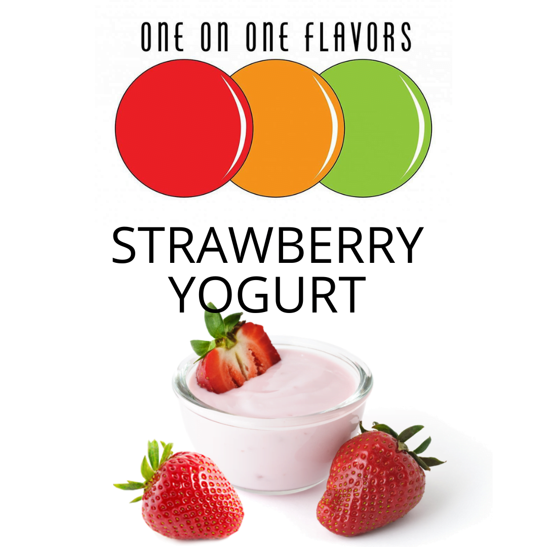 Strawberry Yogurt (One On One) - пищевой ароматизатор One On One, вкус Клубничный йогурт купить оптом ароматизатор One On One Strawberry Yogurt (One On One)