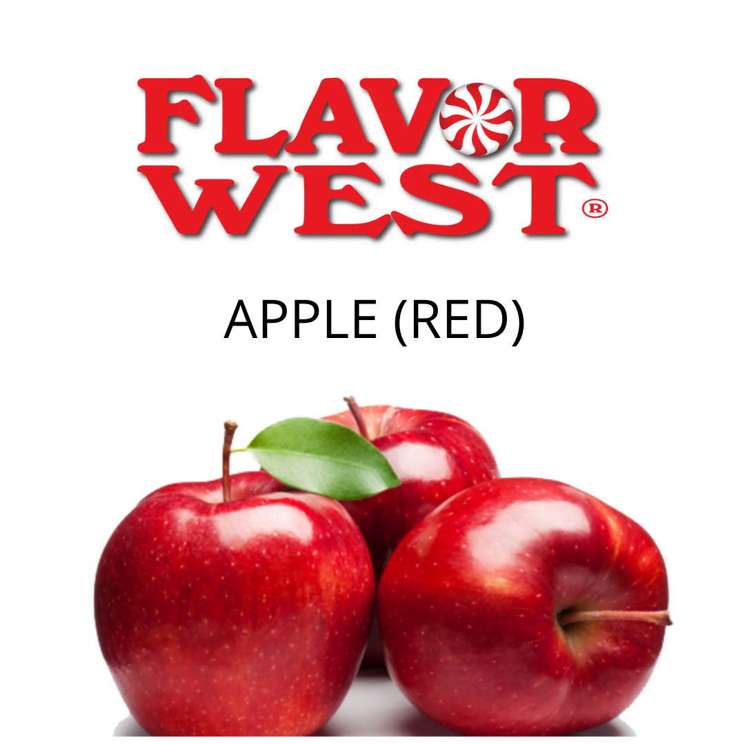 Apple (Red) (Flavor West) - пищевой ароматизатор Flavor West, вкус Красное яблоко купить оптом ароматизатор флаворвест Apple (Red) (Flavor West)