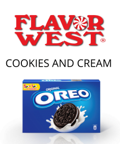 Cookies and Cream (Flavor West) - пищевой ароматизатор Flavor West, вкус Печенье Орио купить оптом ароматизатор флаворвест Cookies and Cream (Flavor West)