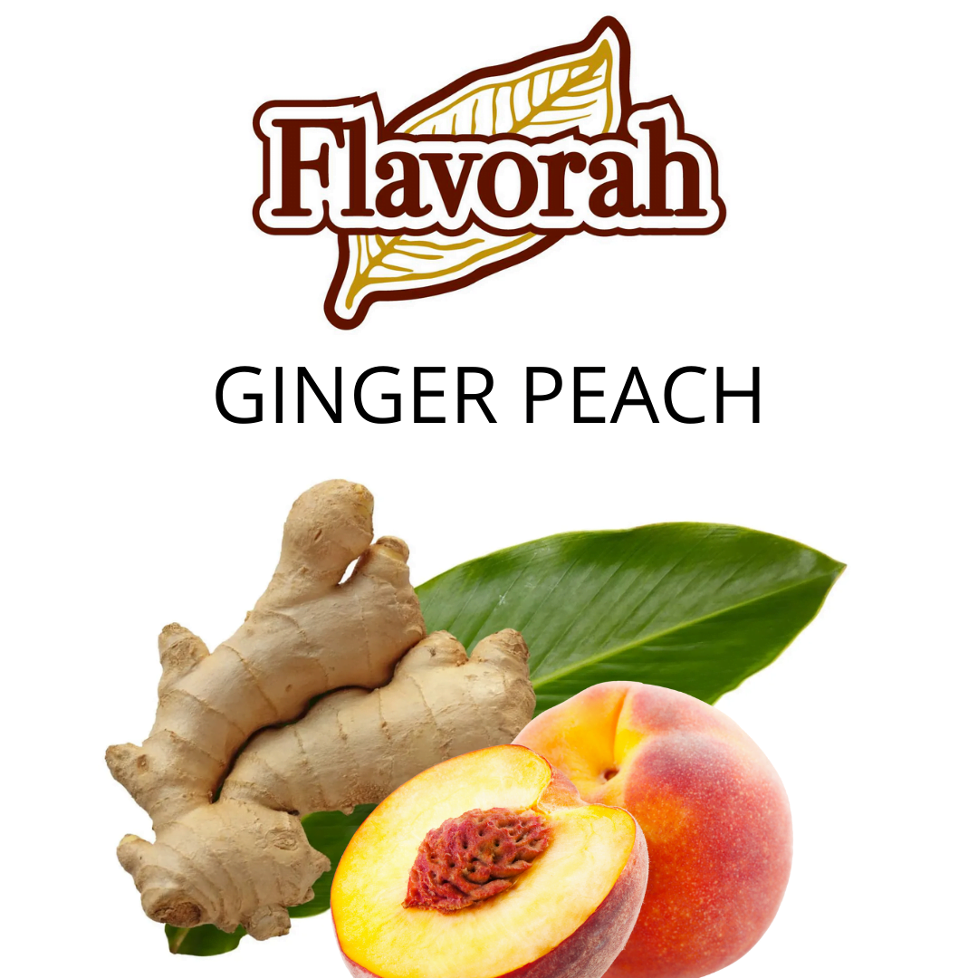 Ginger Peach (Flavorah) - пищевой ароматизатор Flavorah, вкус Имбирь-персик купить оптом ароматизатор Флавора Ginger Peach (Flavorah)