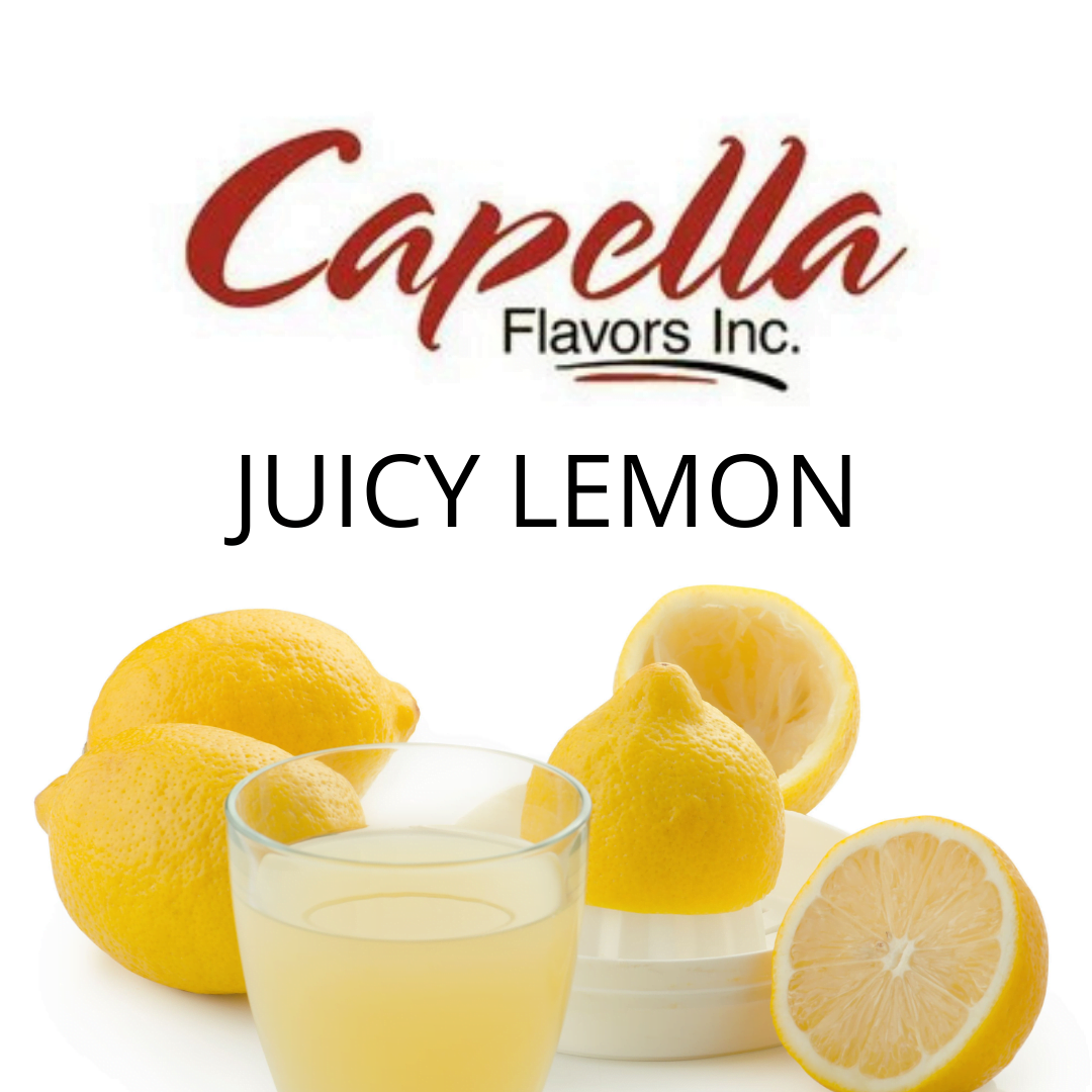 Juicy Lemon (Capella) - пищевой ароматизатор Capella, вкус Лимонный сок купить оптом ароматизатор Капелла Juicy Lemon (Capella)