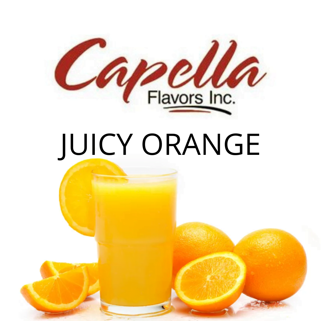 Juicy Orange (Capella) - пищевой ароматизатор Capella, вкус Апельсиновый сок купить оптом ароматизатор Капелла Juicy Orange (Capella)