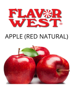 Apple (Red Natural) (Flavor West) - пищевой ароматизатор Flavor West, вкус Натуральное красное яблоко купить оптом ароматизатор флаворвест Apple (Red Natural) (Flavor West)