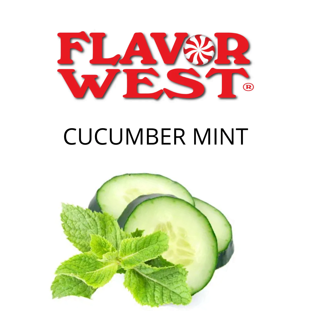 Cucumber Mint (Flavor West) - пищевой ароматизатор Flavor West, вкус Свежий огурец с мятой купить оптом ароматизатор флаворвест Cucumber Mint (Flavor West)