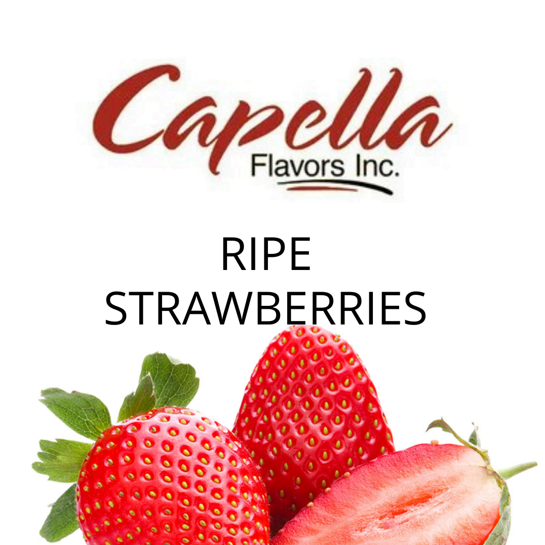 Ripe Strawberries (Capella) - пищевой ароматизатор Capella, вкус Спелая клубника купить оптом ароматизатор Капелла Ripe Strawberries (Capella)